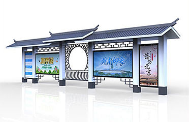仿古公交车站台制作厂家
